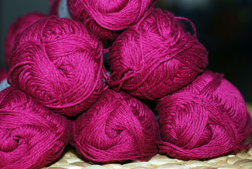 Brown Sheep Cotton Fine Fingering Weight Yarn Poppy-brown sheep, yarn, merino, wool, cotton, pink, fingering, knitting, skein