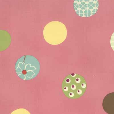 Moda Momo's Wonderland 32104-12 Dot Print Cotton Fabric-momo's, wonderland, cotton, fabric, moda, sewing, whimsical, patchwork, pink, dot