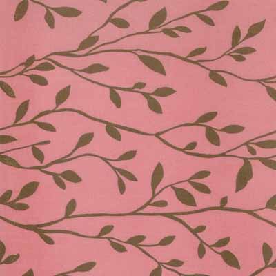 Moda Momo's Wonderland 32107-25 Pink Brown Vine Cotton Fabric-momo's, wonderland, cotton, fabric, moda, sewing, whimsical, patchwork