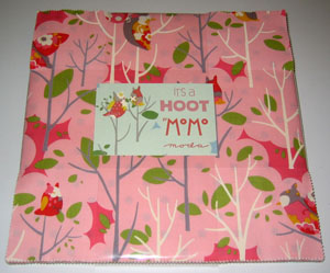 Moda It's A Hoot by Momo's Cotton Fabric Layer Cake-layer cake, moda, precut, momo's, it's, a, hoot, cotton, fabric, 10 inch, squares, patchwork