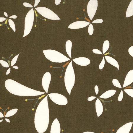 Moda Chrysalis by Sanae Cotton Fabric Release Brown 32422-13-moda, sanae, chrysalis, fabric, cotton,
