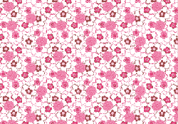 Harmony Art Pink Moon Organic Cotton Sateen Fabric 60 inches-organic, cotton, fabric, harmony,art, pink, brown, sweet, jane, sateen, GOTS,certified, flowers, gir